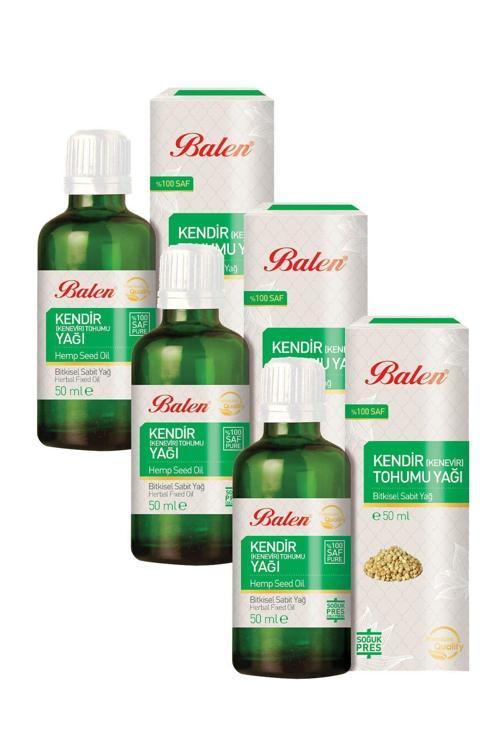 Kendir Tohumu Yağı Soğuk Pres 50 Ml X 3 Adet