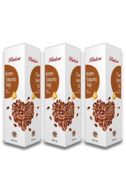 Keten Tohumu Yağı Soğuk Pres 3 X 250 Ml