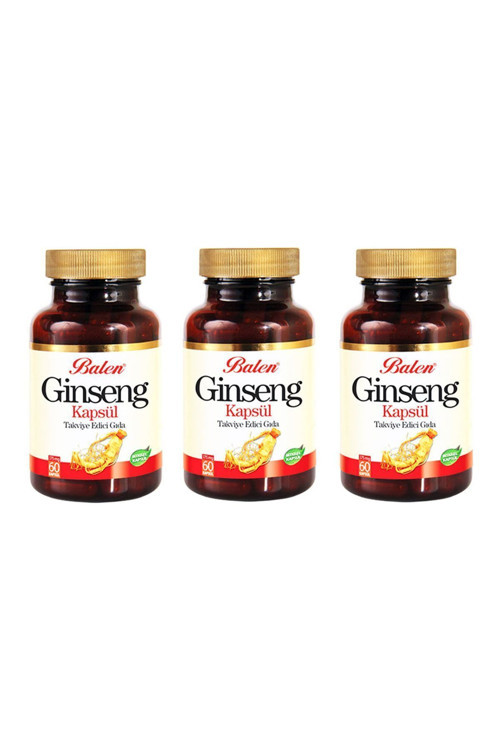 Kırmızı Gınseng 375 Mg 60 Kapsül 3 Adet