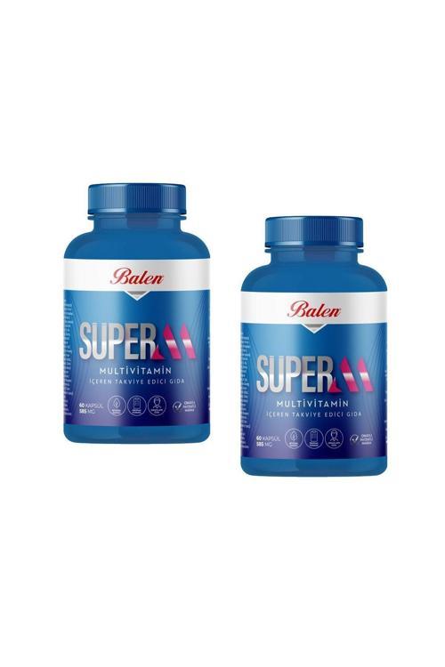 Süper-M Multivitamin Kapsül 585 Mg 60 Kapsül X 2 Adet