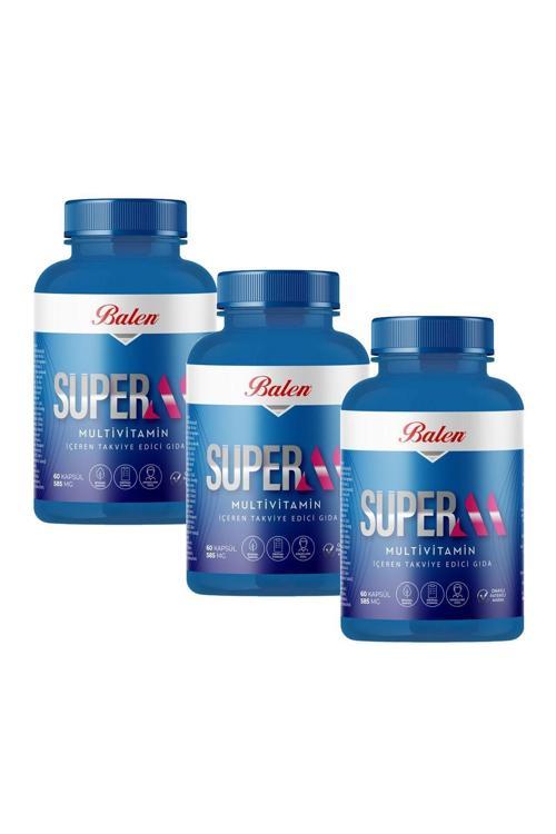 Süper-M Multivitamin Kapsül 585 Mg 60 Kapsül X 3 Adet