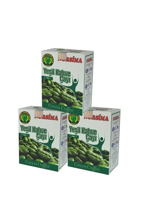 Yeşil Kahve Bitki Çayı Seti 3 Adet X 40 Lı
