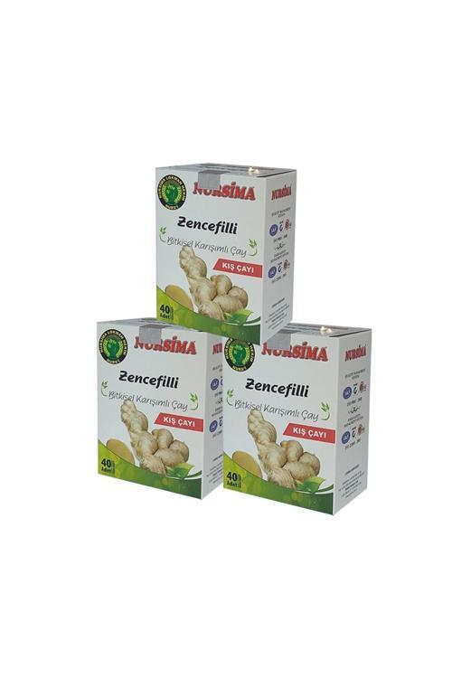 Zencefilli Bitki Çayı Seti 3 Adet X 40 Lı
