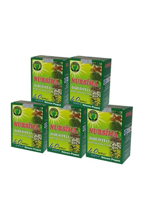 Biberiyeli Çay 40 Lı Süzen Poşet 5 Li Set (5 Adet X 40 Süzen Poşet)