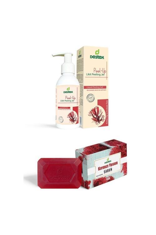Peel-Up Likit Peeling Jel Ve Kırmızı Yosun Sabunu 2'Li Set