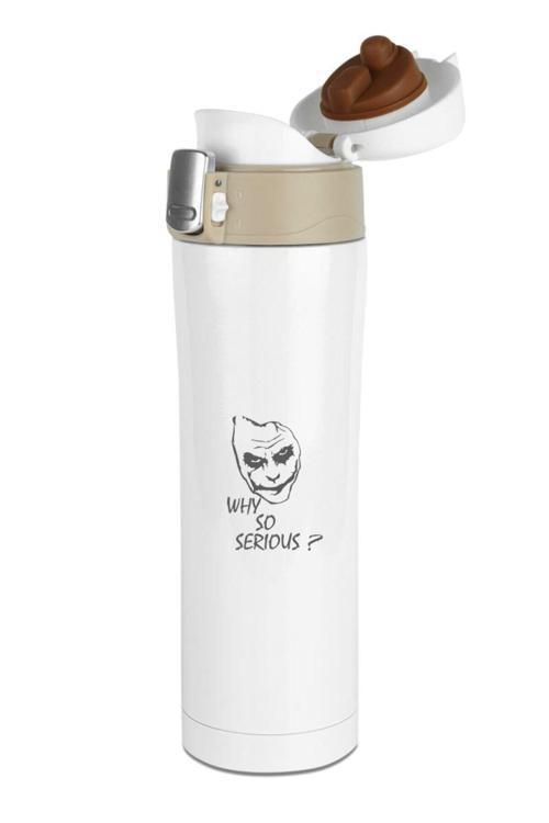 Joker Temalı Kaliteli Çift Katman Paslanmaz Çelik 500 Ml