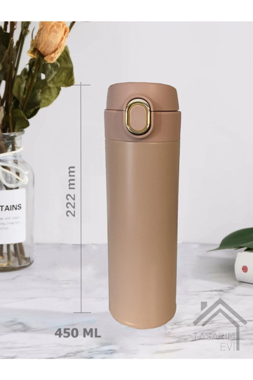 Çift Katmanlı Kaliteli Çelik 450 Ml Termos Bardak Mug Araç Kahve Çay Termosu