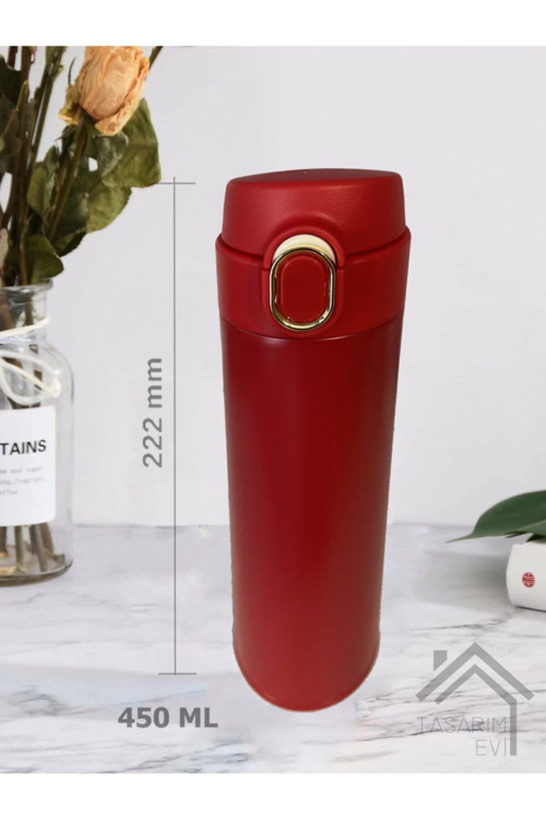 Çift Katmanlı Kaliteli Çelik 450 Ml Termos Bardak Mug Araç Kahve Çay Termosu