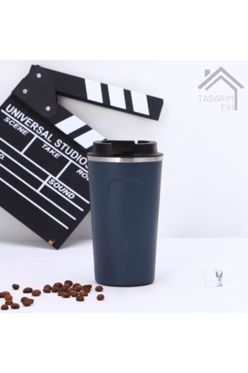 Çift Katmanlı Kaliteli Paslanmaz Çelik 380 Ml Küçük Termos Bardak Mug Araç Kahve Çay Termosu