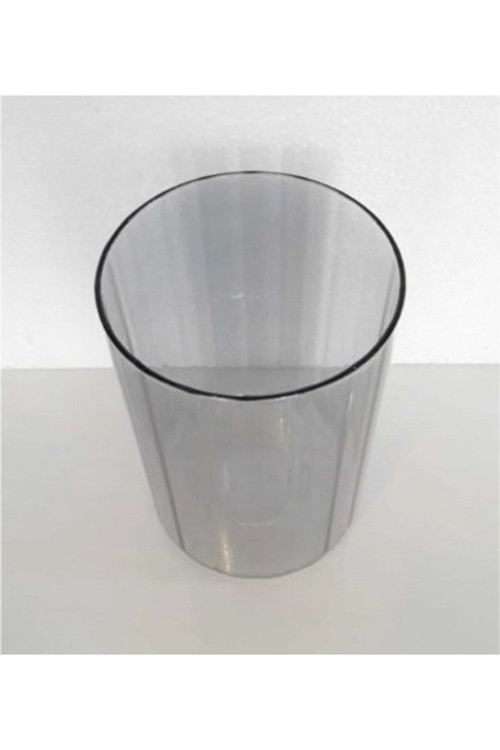 Füme Cam Boru Şeklinde Şamdan Camı Avize Camı E27 Boru Cam (En 10Cm Boy 15Cm)
