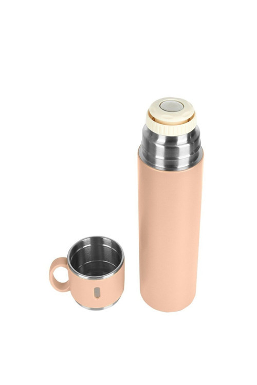24 Saat Sıcak Termos Bardak Çift Katmanlı Çelik 580 Ml Bardaklı Termos Mug Araç Kahve Çay Termosu