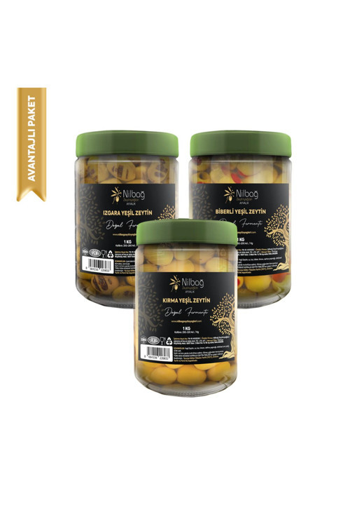 Doğal Zeytin Üçlüsü Premium Ayvalık 2