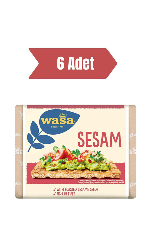 Susamlı Gevrek Ekmek Crispbread Sesam 200 Gr 6 Adet
