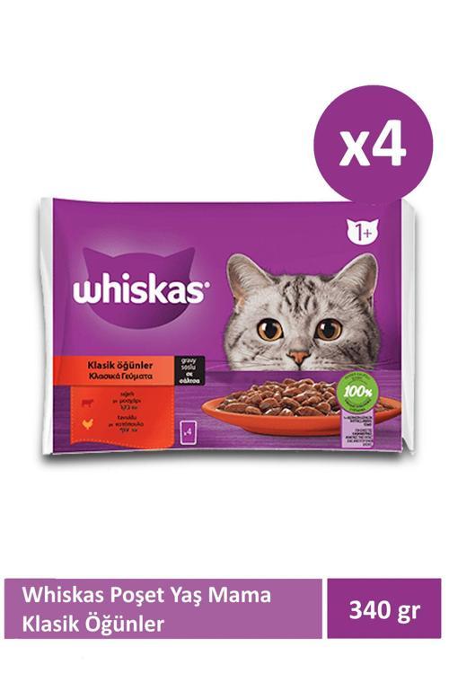 Klasik Öğünler Poşet Yaş Mama X 4 Adet