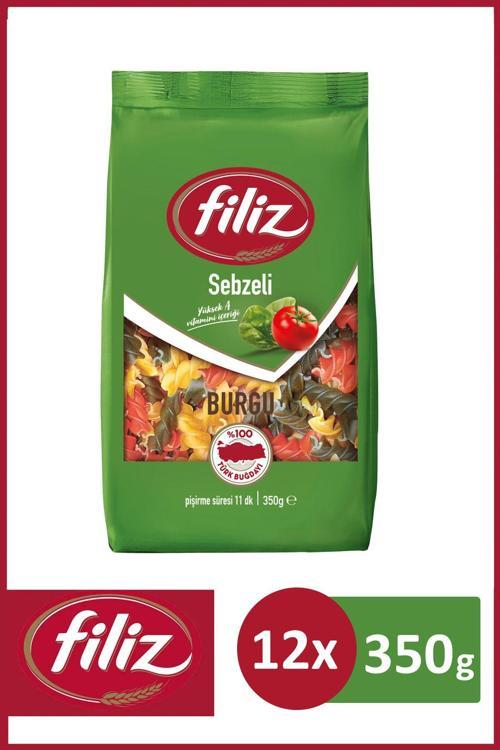 Sebzeli Burgu Makarna 350 Gr X 12 Adet