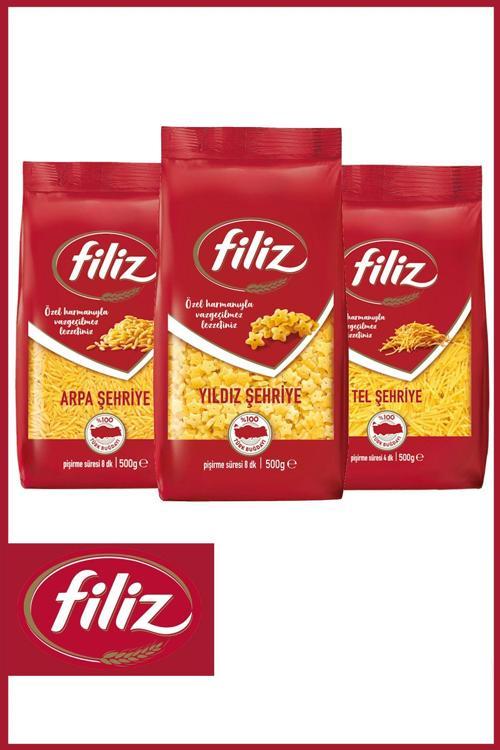 Şehriye Sepeti 500 Gr X 3 Adet (Tel Şehriye, Arpa Şehriye, Yıldız Şehriye)