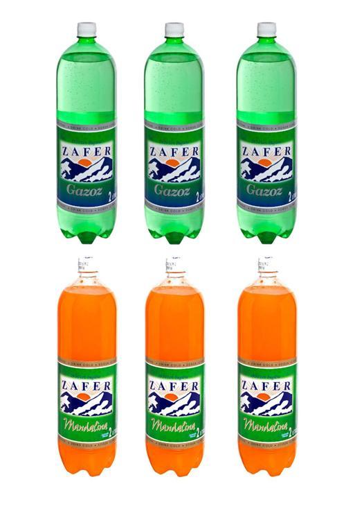 Sade Gazoz 2 Lt X 3 Adet + Mandalina 2 Lt X 3 Adet