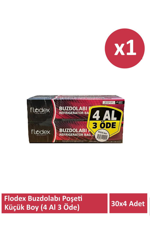 4Al 3 Öde Küçük Boy 120 Adet Buzdolabı Poşeti