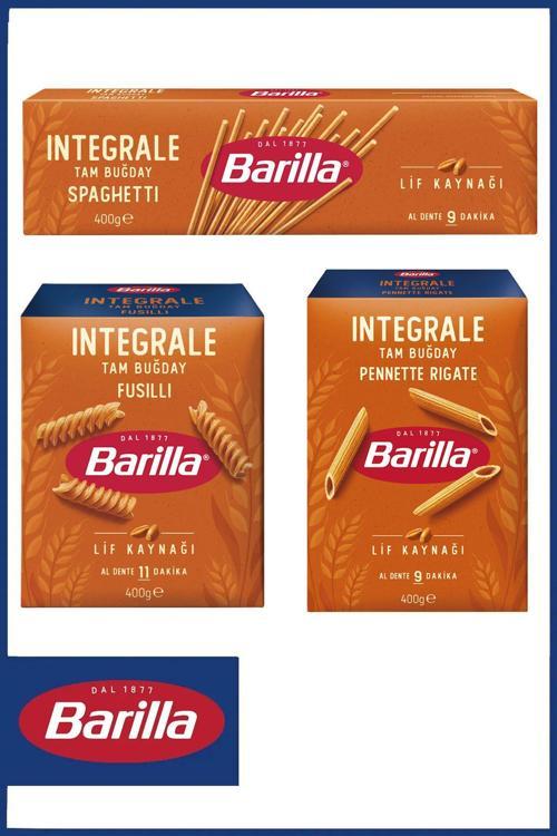 Tam Buğday Makarna Sepeti 400 Gr X 3 Adet (Kalem, Spagetti, Burgu)