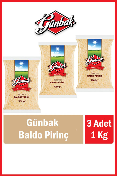 Baldo Pirinç 1 Kg X 3 Adet