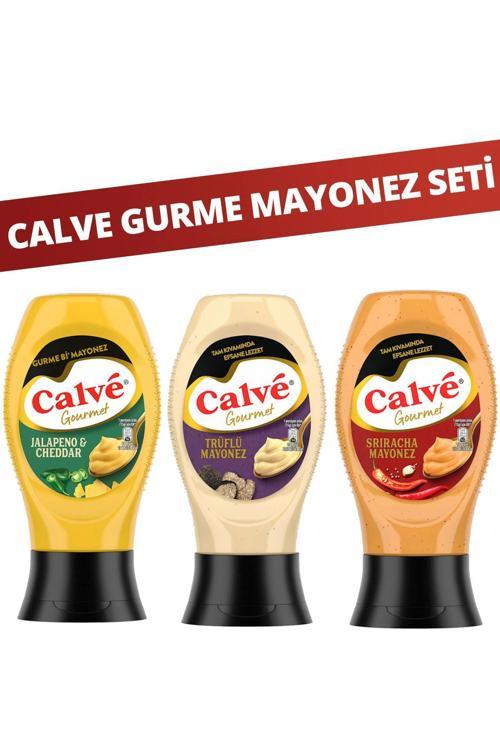 Gurme Mayonezler Sriracha 240G X1 Trüflü Mayonez 235G X1 Cheddar Jalapeno 240G X1