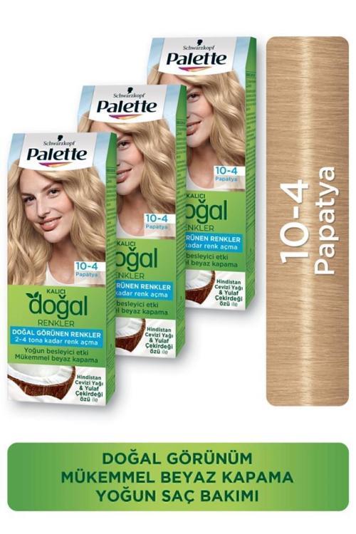 Kalıcı Doğal Renkler Saç Boyası 10-4 Papatya X 3 Adet