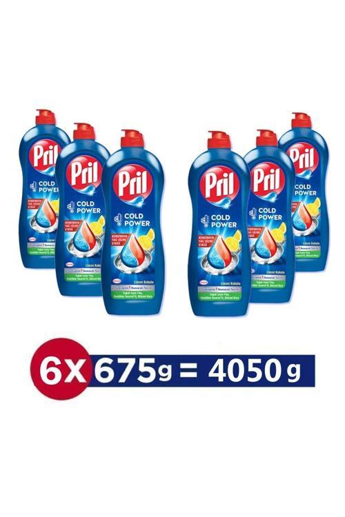 Elde Yıkama Sıvı Bulaşık Deterjanı 6 X 675G Limon 5+ Etki, Kendinden Yağ Çözme Etkisi