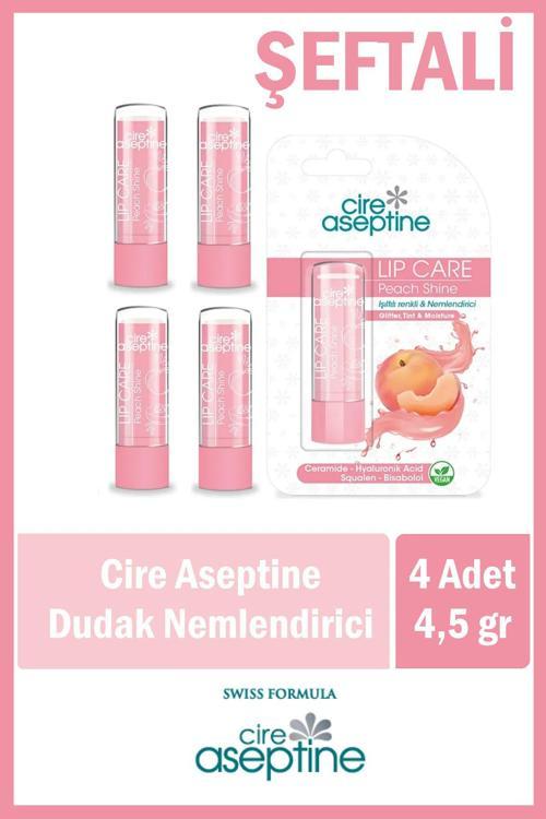 Cıre Aseptıne Lip Care Peach (Şeftali) Renkli Dudak Nemlendirici 4,5 G X 4 Adet