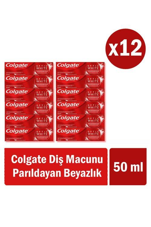 Optic White Parıldayan Beyazlık Beyazlatıcı Diş Macunu 50 Ml X 12 Adet