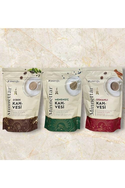 Minnettar 3’Lü Aile Paketi ( Osmanlı+Menengiç+Dibek ) 3 X 165 Gram