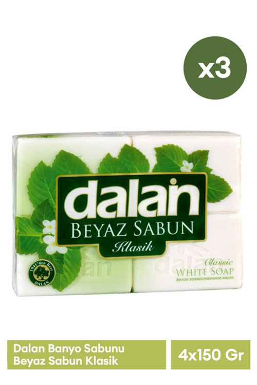 Banyo ( 4 X 150 Beyaz Sabun Klasik ) X 3 Adet