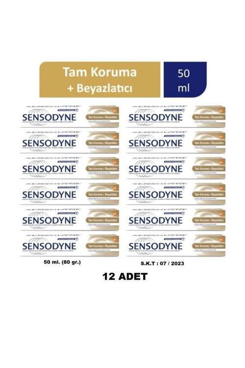 Total Care White. 50 Ml Diş Macunu Tam Koruma Beyazlatıcı X12 Adet