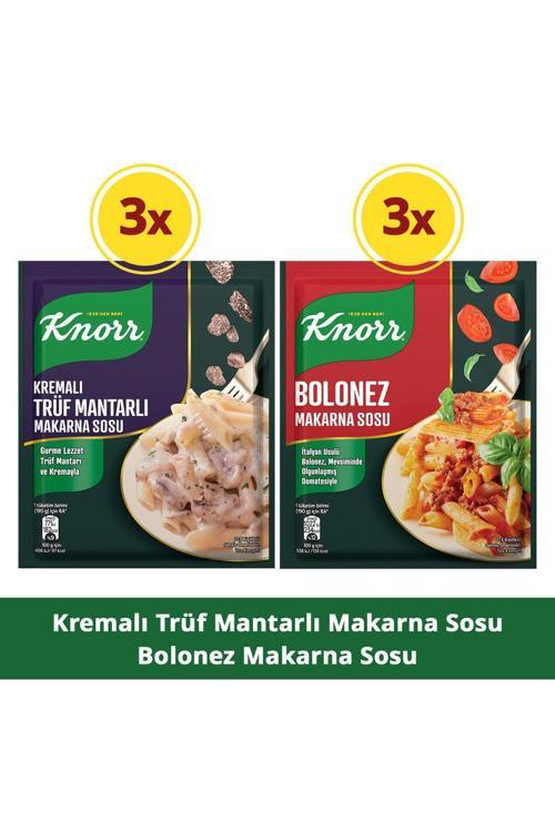 Trüf Mantarlı Makarna Sosu 52G X3 + Bolonez Makarna Sosu 45G X3