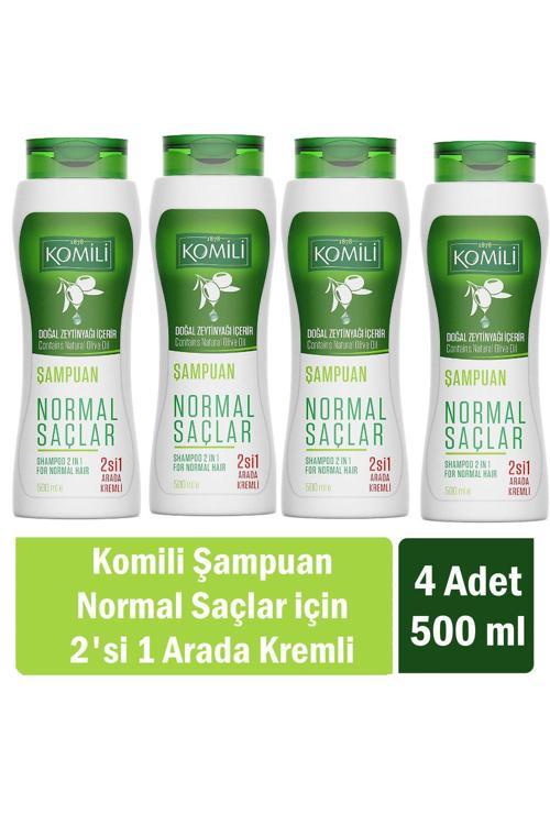 Normal Saçlar İçin 2'Si 1 Arada Kremli Vegan Temel Bakım Şampuanı 500 Ml X 4 Adet