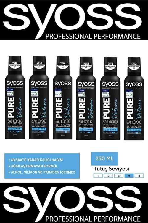 Pure Volume Saç Köpüğü 250 Ml X 6 Adet