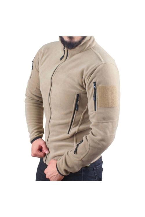 Erkek Bej 6 Cepli Askeri Taktikal Polar Mont M