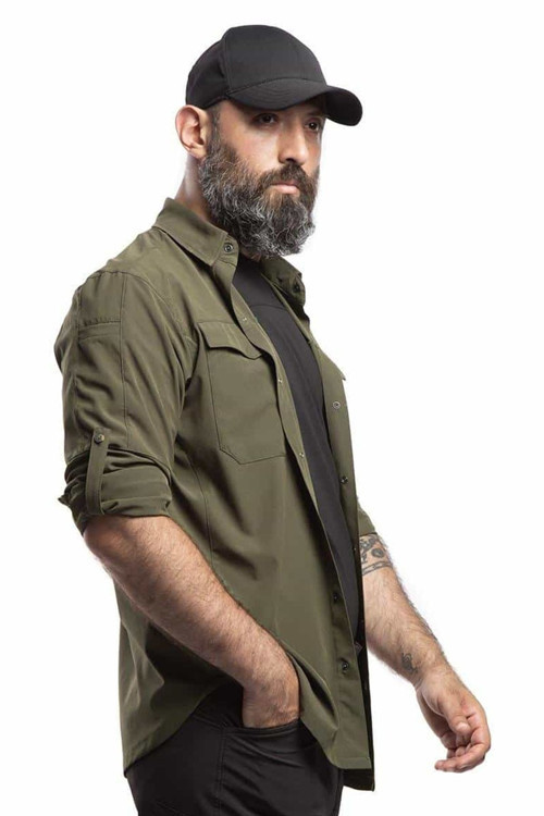 Hovergym Flexible Hafif Taktik Gömlek - Haki S