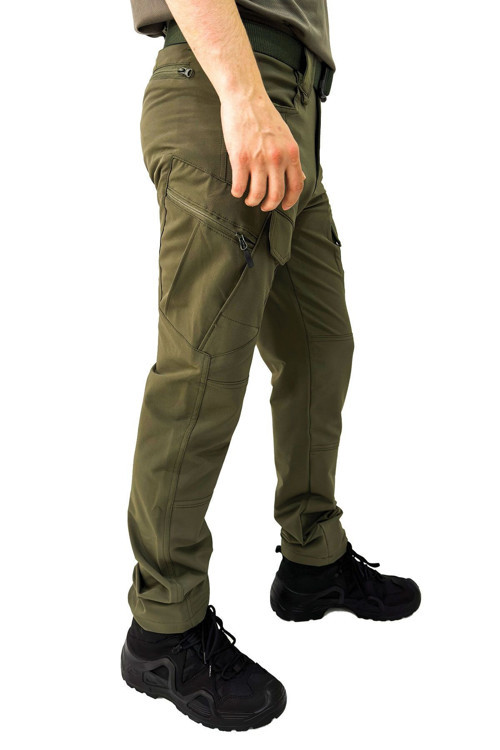 Tactical Su İtici Likralı Pantolon - Trekking Outdoor Pantolon - Bej Siyah Haki XL