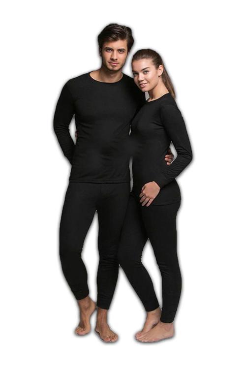 Siyah Termal Içlik Alt Üst Takım 2XL