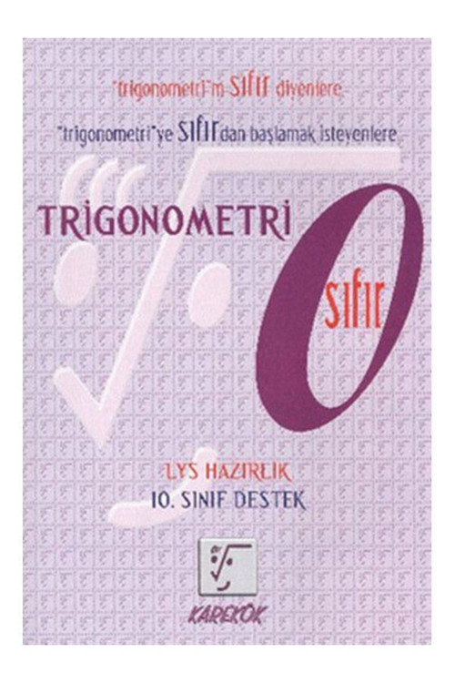 Karekök Yayıncılık Karekök Trigonometri Tyt Ayt Hazırlık Sıfır Yeni 64330