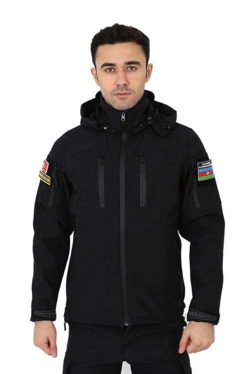 Siyah 5.11 Model Taktical Softshell Mont - Su Geçirmez Mont L