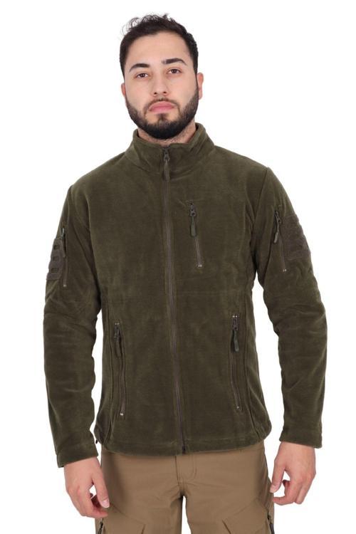 Haki Renk Askeri Outdoor Ve Taktik Polar Hırka S