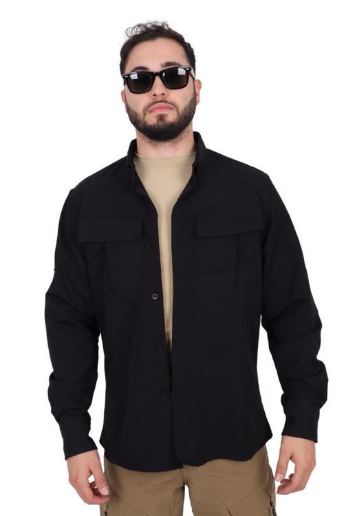 Siyah Tactical Outdoor Gömlek M