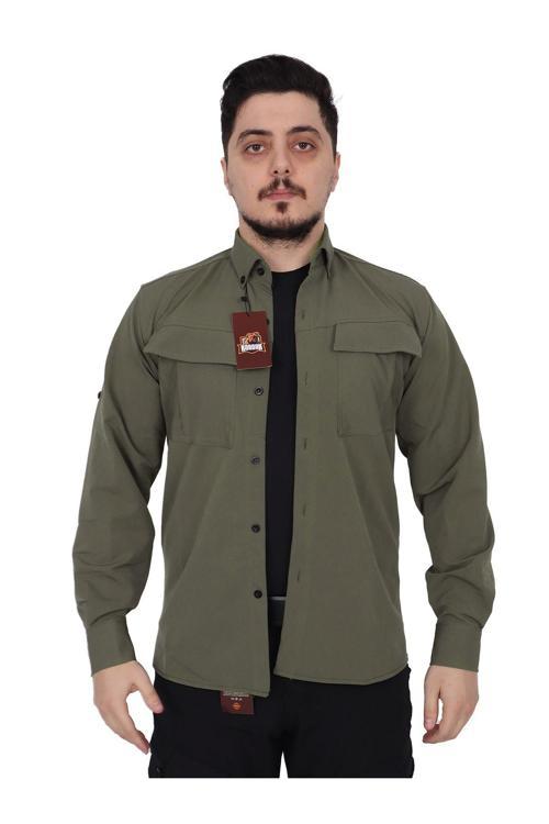 Tactical Outdoor Gömlek - Haki Taktik Gömlek M