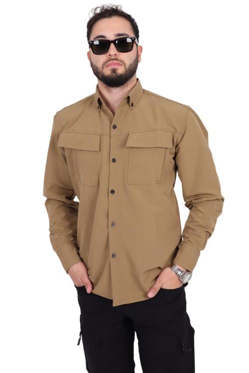 Bej Tactical Outdoor Gömlek 2XL