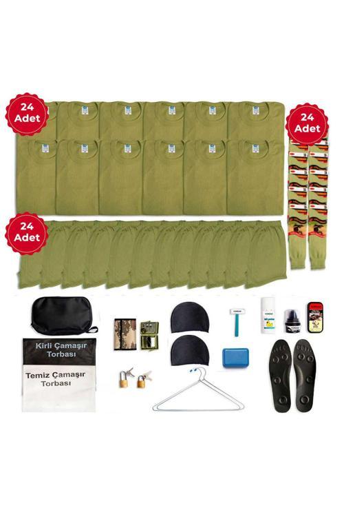 24’Lü Temel Asker Paketi - Bedelli Askerlik Seti - Asker Malzemeleri 3XL