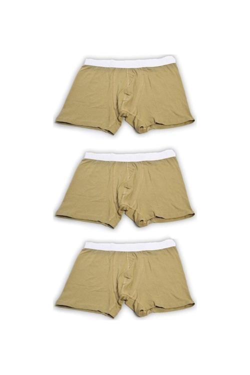 3''Lü Askeri Yapışan Likralı Boxer L