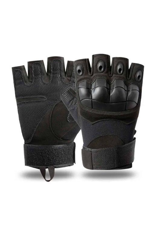 Kısa Kemikli Tactical Siyah Askeri Eldiven L