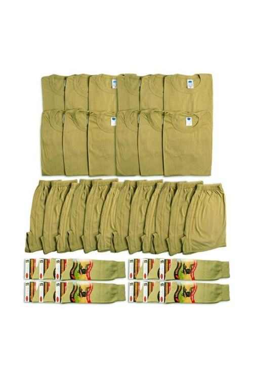12'Li Giyim Seti - Acemi Ve Bedelli Asker Seti - Asker Malzemesi 2XL
