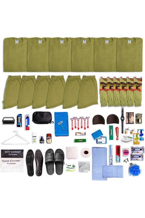 6'Lı Her Şey Dahil Asker Seti - Bedelli Askerlik Malzemeleri - Bedelli Asker Paketi 2XL